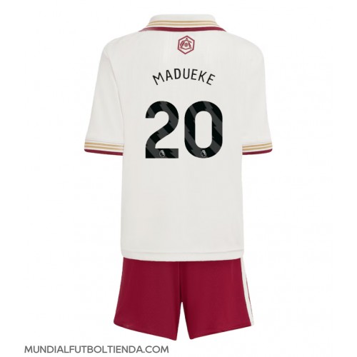 Camiseta Arsenal Noni Madueke #20 Tercera Equipación Replica 2025-26 para niños mangas cortas (+ Pantalones cortos)